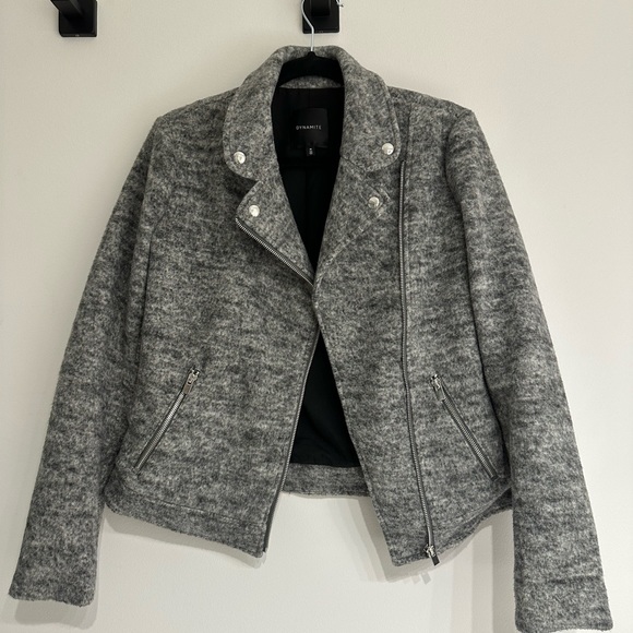 Cropped grey dynamite jacket - Picture 2 of 5